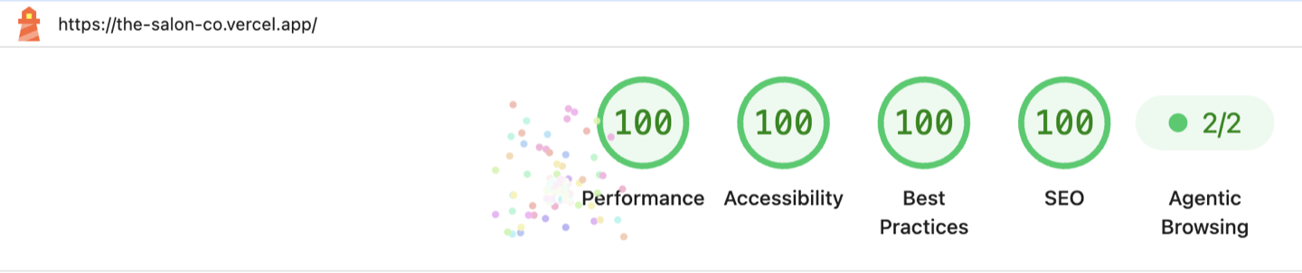 Google Lighthouse performance scores