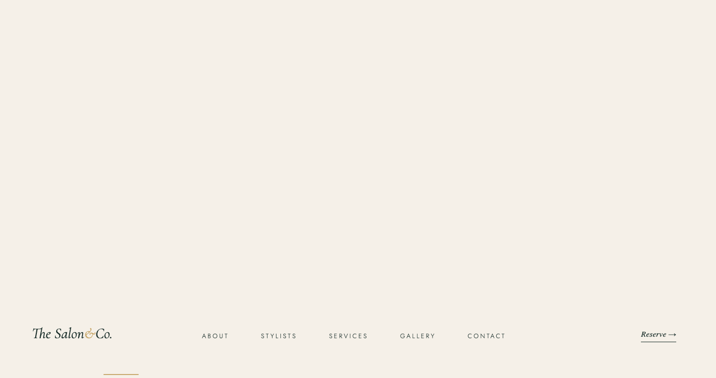 Booking flow — service and stylist selection