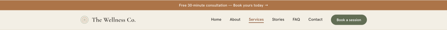 Customizable promotional banner